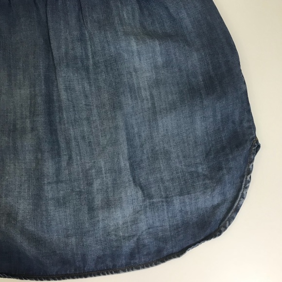 Anthropologie Cloth & Stone | Chambray Skirt - Picture 6 of 7